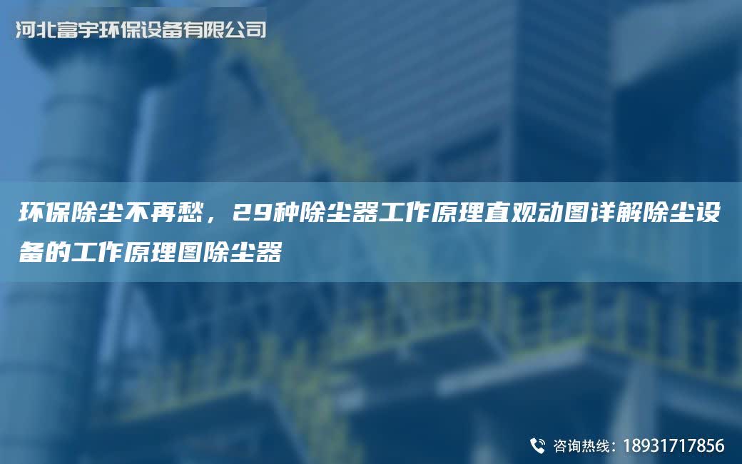 環保除塵不再愁，29種除塵器工作原理直觀動圖詳解除塵設備的工作原理圖除塵器