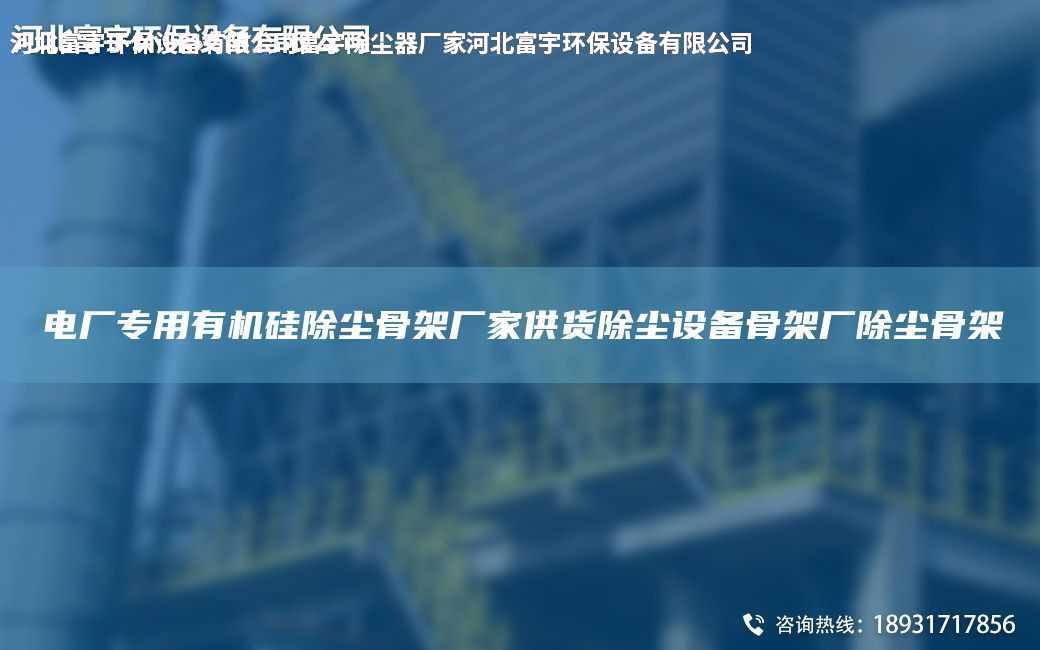 電廠專用有機硅除塵骨架廠家供貨除塵設備骨架廠除塵骨架