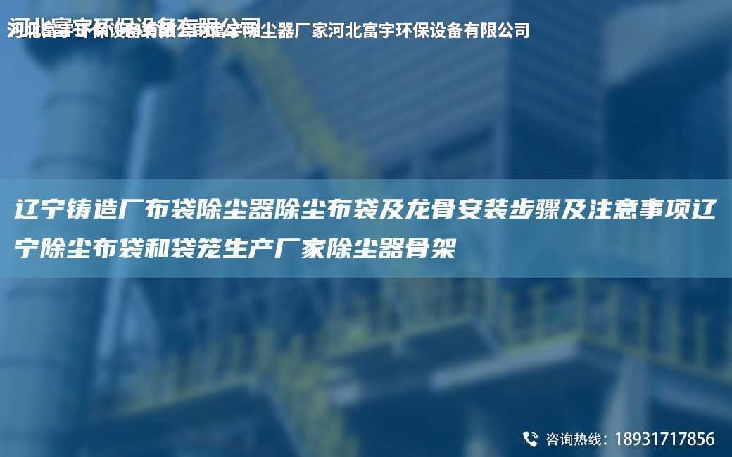 遼寧鑄造廠布袋除塵器除塵布袋及龍骨安裝步驟及注意事項遼寧除塵布袋和袋籠生產廠家除塵器骨架