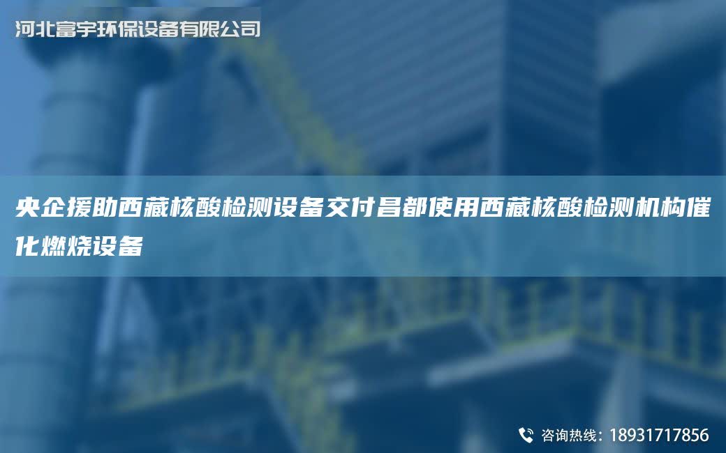 央企援助西藏核酸檢測設備交付昌都使用西藏核酸檢測機構催化燃燒設備