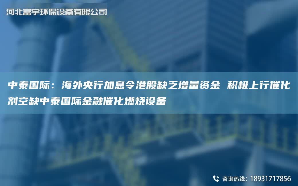 中泰G際：海外央行加息令港股缺乏增量資金 積極上行催化劑空缺中泰G際金融催化燃燒設備