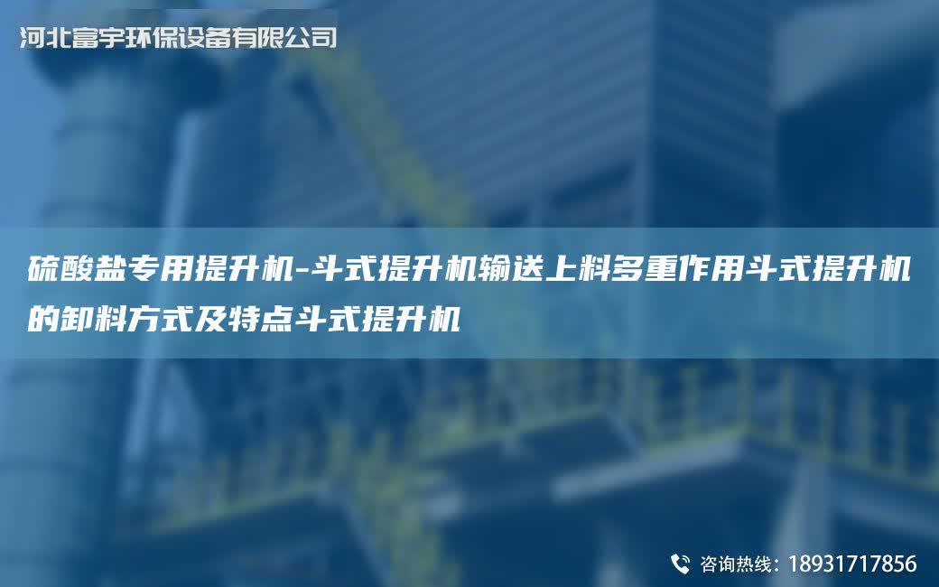 硫酸鹽專用提升機-斗式提升機輸送上料多重作用斗式提升機的卸料方式及特點斗式提升機