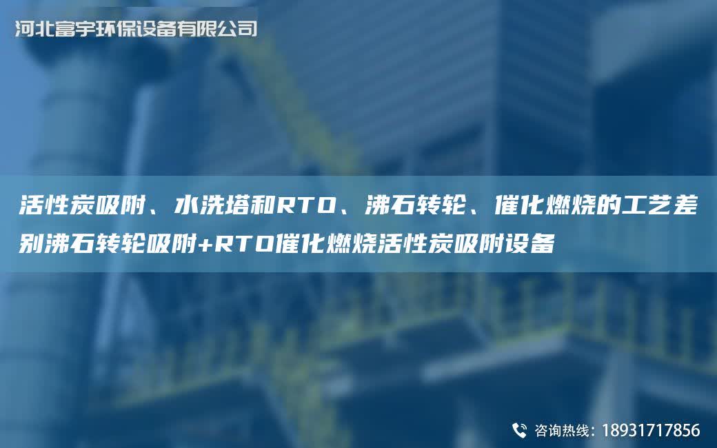 活性炭吸附、水洗塔和RTO、沸石轉輪、催化燃燒的工藝差別沸石轉輪吸附+RTO催化燃燒活性炭吸附設備