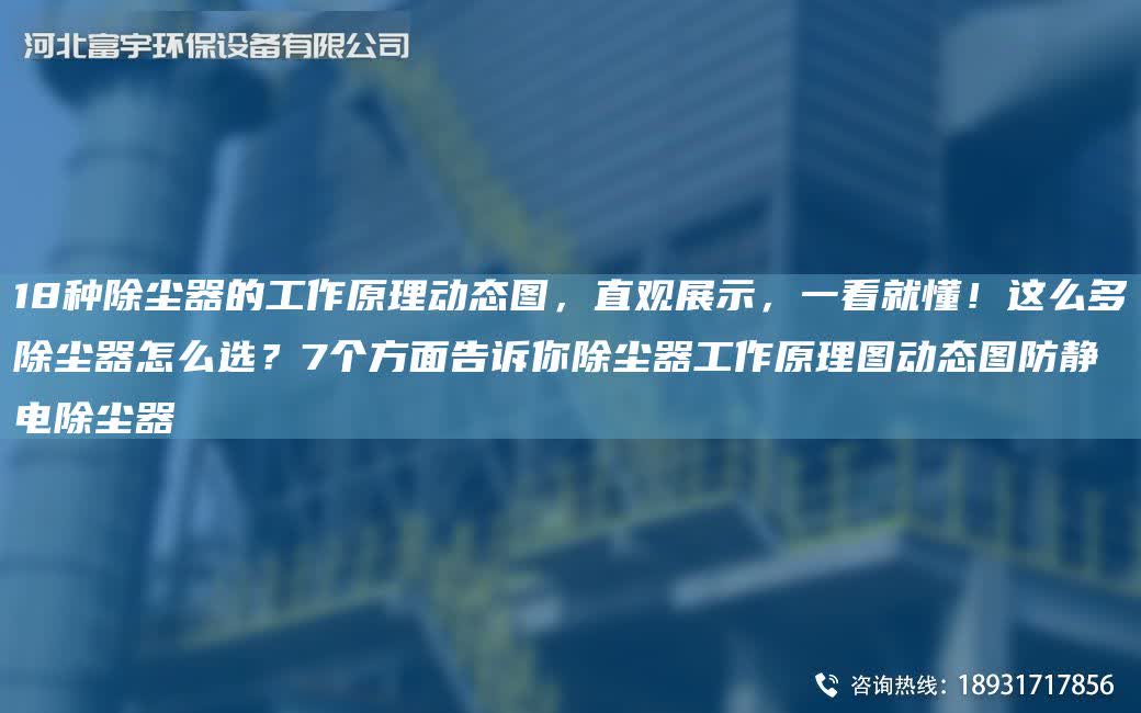 18種除塵器的工作原理動態圖，直觀展示，一看就懂！這么多除塵器怎么選？7個方面告訴你除塵器工作原理圖動態圖防靜電除塵器