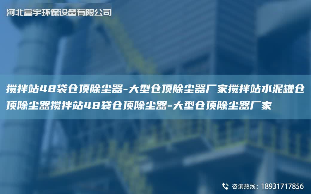 攪拌站48袋倉頂除塵器-大型倉頂除塵器廠家攪拌站水泥罐倉頂除塵器攪拌站48袋倉頂除塵器-大型倉頂除塵器廠家