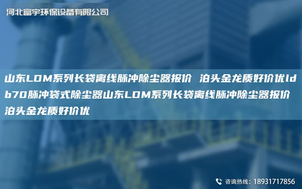 山東LDM系列長袋離線脈沖除塵器報價 泊頭金龍質好價優ldb70脈沖袋式除塵器山東LDM系列長袋離線脈沖除塵器報價 泊頭金龍質好價優