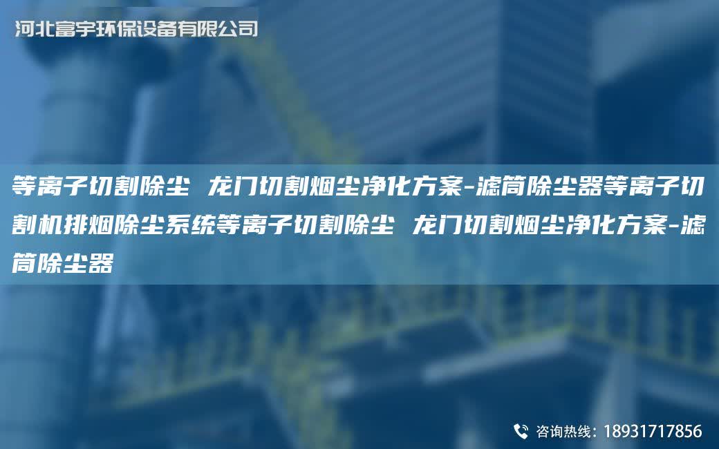 等離子切割除塵 龍門切割煙塵凈化方案-濾筒除塵器等離子切割機(jī)排煙除塵系統(tǒng)等離子切割除塵 龍門切割煙塵凈化方案-濾筒除塵器
