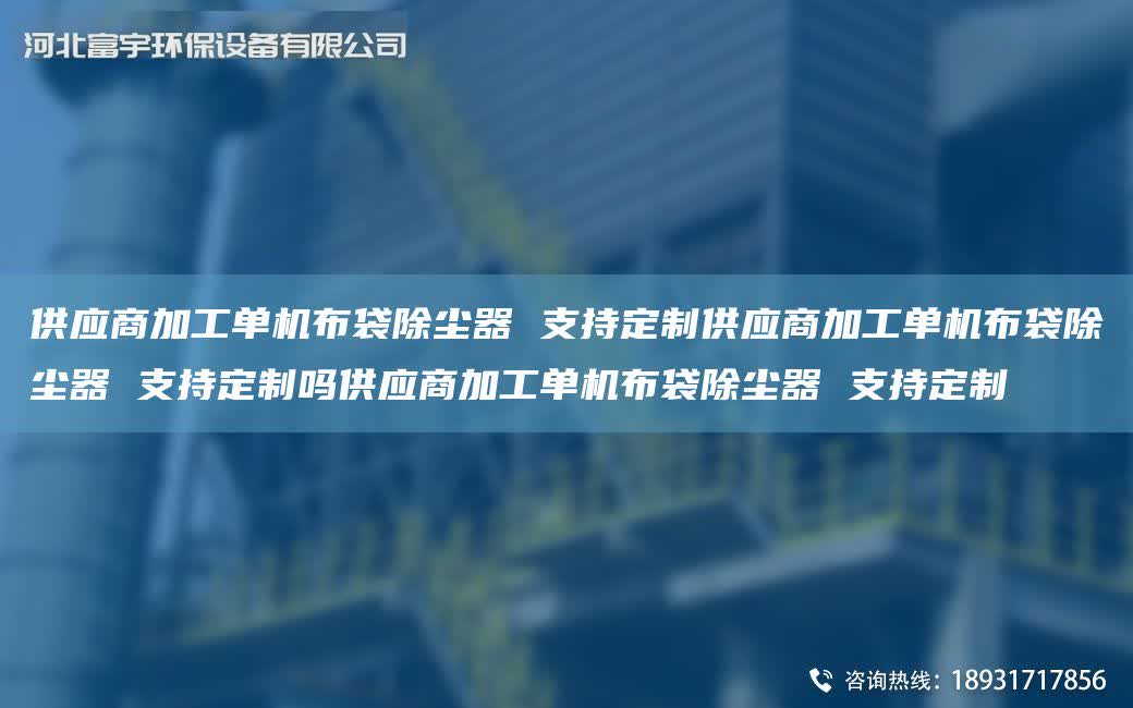供應商加工單機布袋除塵器 支持定制供應商加工單機布袋除塵器 支持定制嗎供應商加工單機布袋除塵器 支持定制