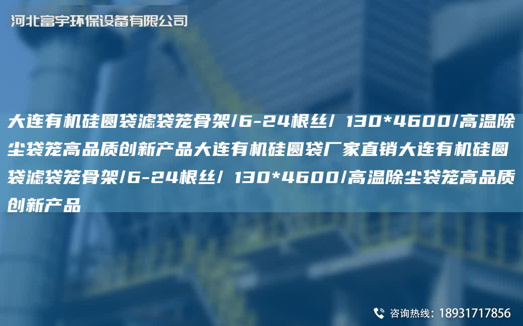 大連有機硅圓袋濾袋籠骨架/6-24根絲/Φ130*4600/高溫除塵袋籠高品質創新產品大連有機硅圓袋廠家直銷大連有機硅圓袋濾袋籠骨架/6-24根絲/Φ130*4600/高溫除塵袋籠高品質創新產品
