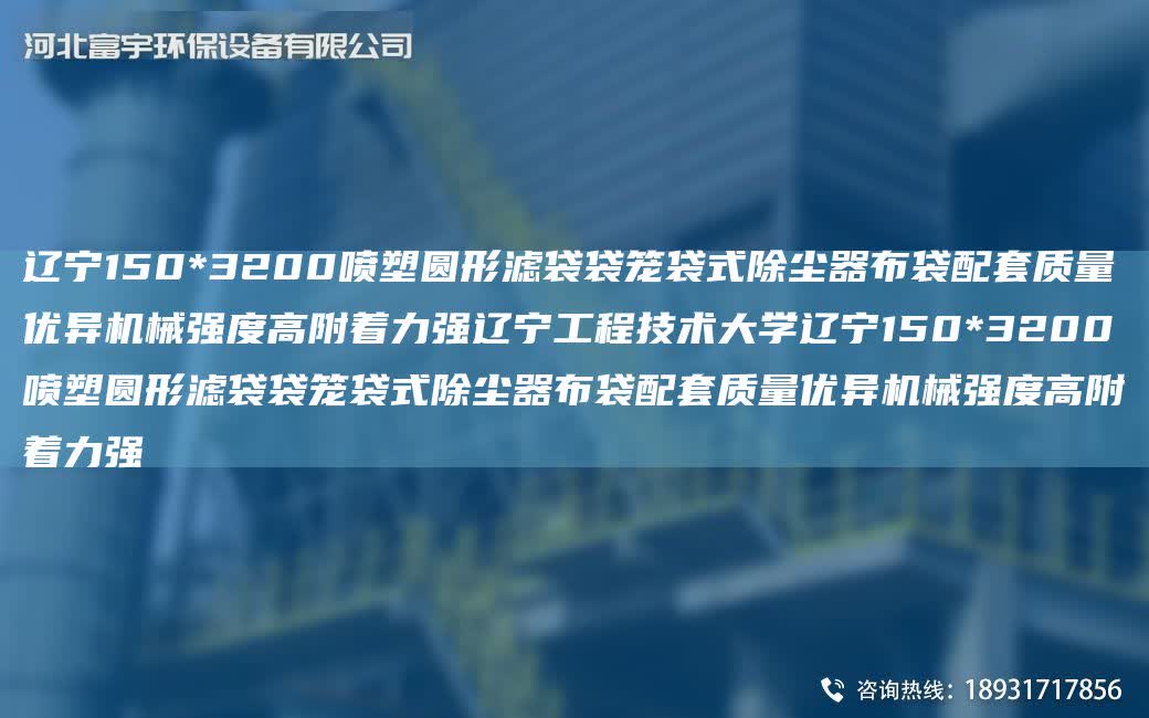遼寧150*3200噴塑圓形濾袋袋籠袋式除塵器布袋配TA-O質量優異機械強度高附著力強遼寧工程技術大學遼寧150*3200噴塑圓形濾袋袋籠袋式除塵器布袋配TA-O質量優異機械強度高附著力強