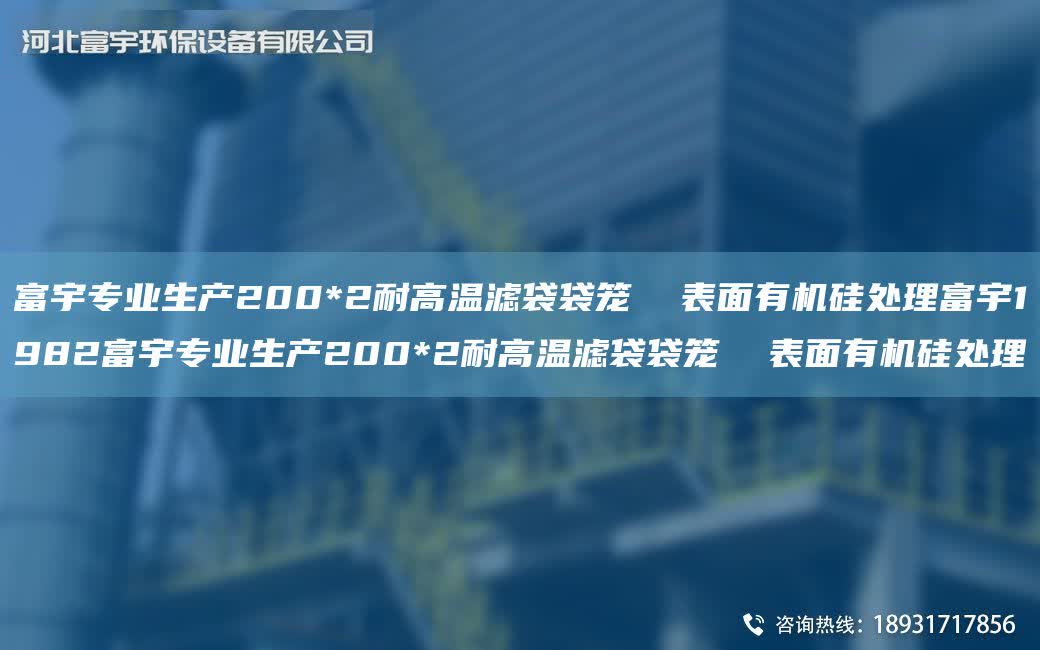 富宇專業(yè)生產(chǎn)200*2耐高溫濾袋袋籠  表面有機(jī)硅處理富宇1982富宇專業(yè)生產(chǎn)200*2耐高溫濾袋袋籠  表面有機(jī)硅處理
