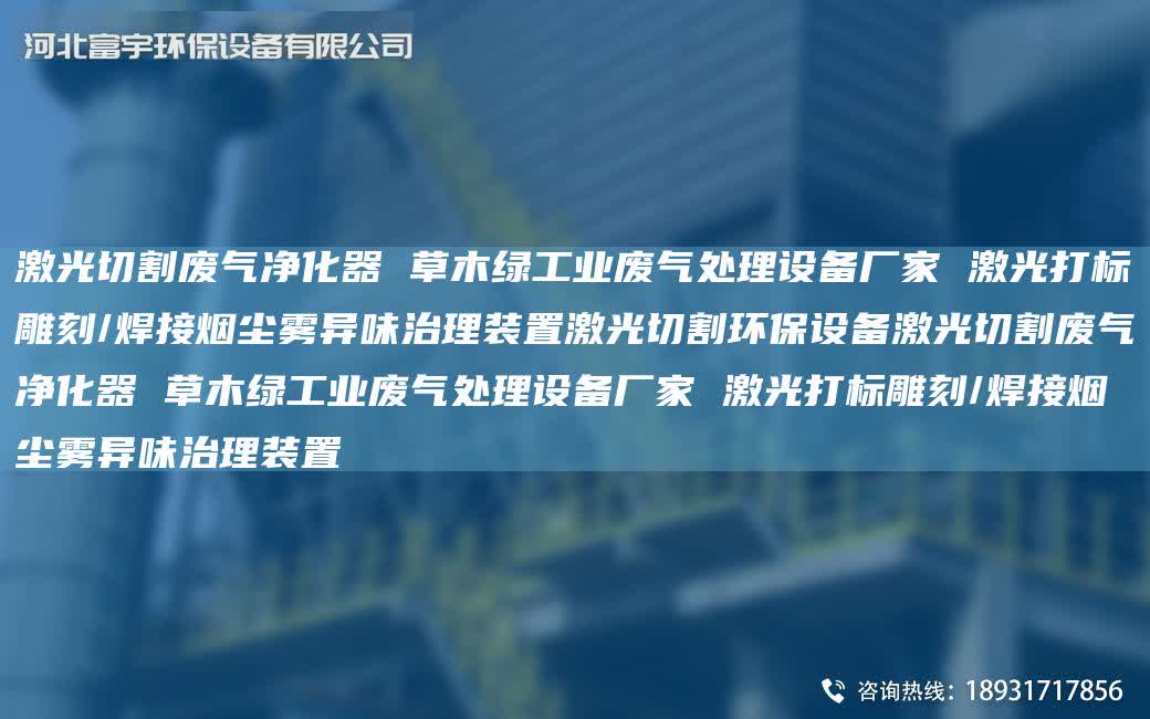 激光切割廢氣凈化器 草木綠工業廢氣處理設備廠家 激光打標雕刻/焊接煙塵霧異味治理裝置激光切割環保設備激光切割廢氣凈化器 草木綠工業廢氣處理設備廠家 激光打標雕刻/焊接煙塵霧異味治理裝置