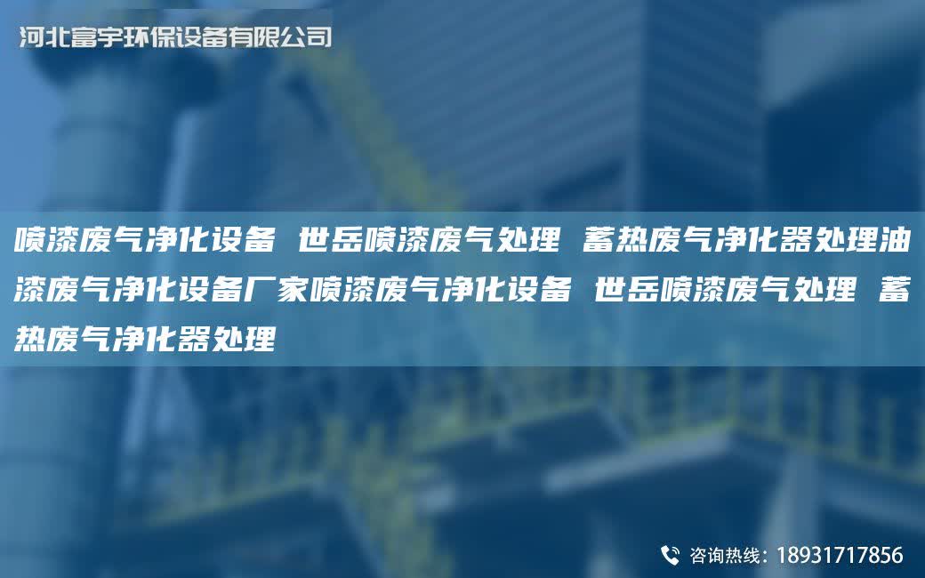 噴漆廢氣凈化設備 世岳噴漆廢氣處理 蓄熱廢氣凈化器處理油漆廢氣凈化設備廠家噴漆廢氣凈化設備 世岳噴漆廢氣處理 蓄熱廢氣凈化器處理
