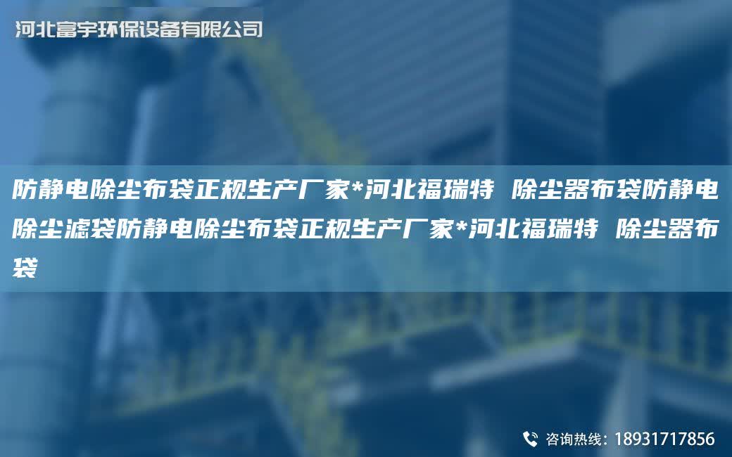 防靜電除塵布袋正規生產廠家*河北福瑞特 除塵器布袋防靜電除塵濾袋防靜電除塵布袋正規生產廠家*河北福瑞特 除塵器布袋