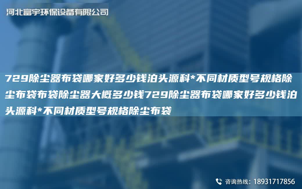 729除塵器布袋哪家好多少錢泊頭源科*不同材質(zhì)型號規(guī)格除塵布袋布袋除塵器大概多少錢729除塵器布袋哪家好多少錢泊頭源科*不同材質(zhì)型號規(guī)格除塵布袋
