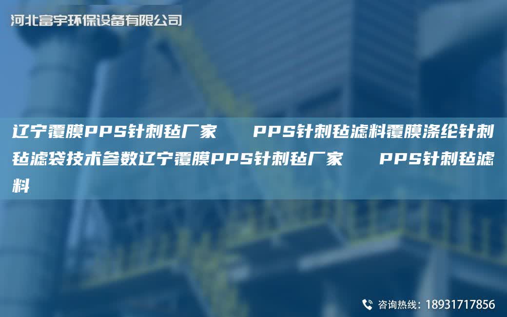 遼寧覆膜PPS針刺氈廠家   PPS針刺氈濾料覆膜滌綸針刺氈濾袋技術(shù)參數(shù)遼寧覆膜PPS針刺氈廠家   PPS針刺氈濾料