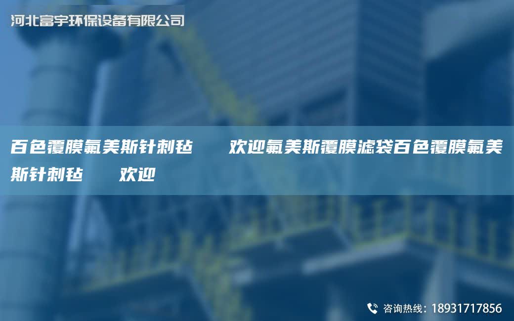 百色覆膜氟美斯針刺氈   歡迎氟美斯覆膜濾袋百色覆膜氟美斯針刺氈   歡迎
