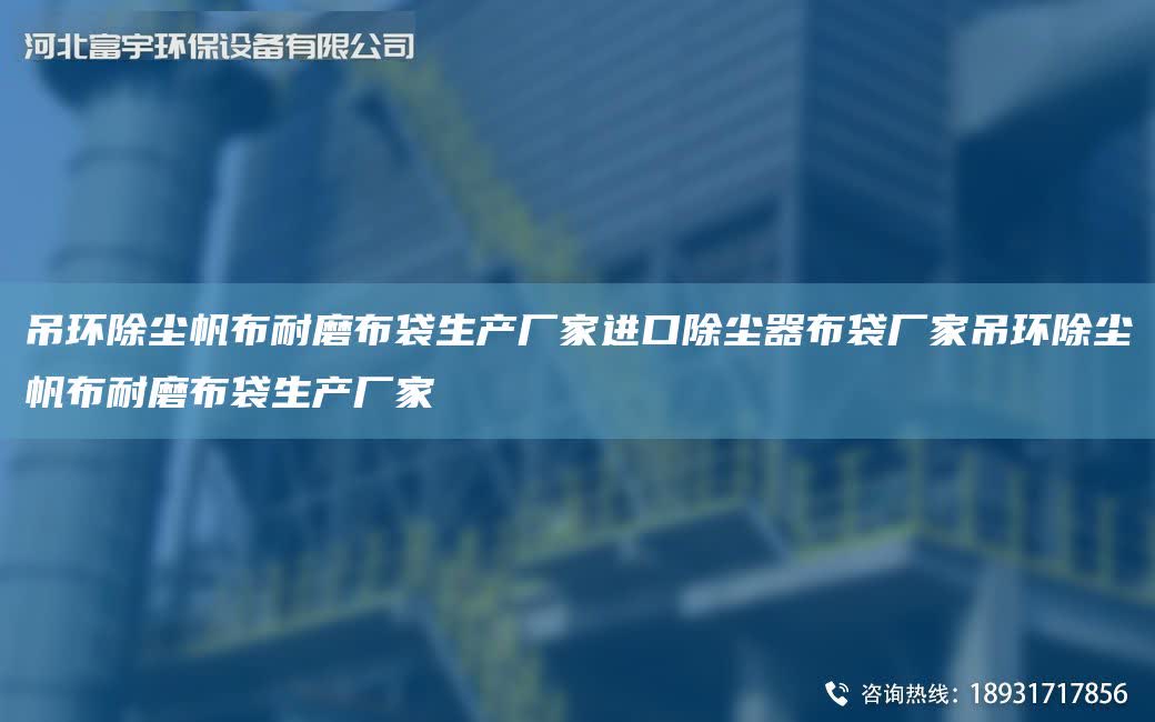 吊環(huán)除塵帆布耐磨布袋生產(chǎn)廠家JK除塵器布袋廠家吊環(huán)除塵帆布耐磨布袋生產(chǎn)廠家