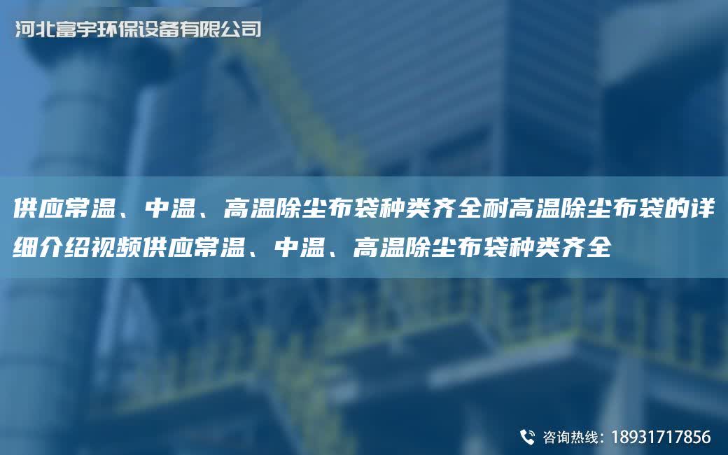 供應常溫、中溫、高溫除塵布袋種類齊全耐高溫除塵布袋的詳細介紹視頻供應常溫、中溫、高溫除塵布袋種類齊全