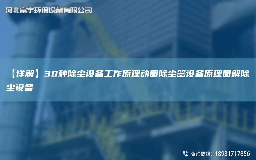 【詳解】30種除塵設(shè)備工作原理動圖除塵器設(shè)備原理圖解除塵設(shè)備