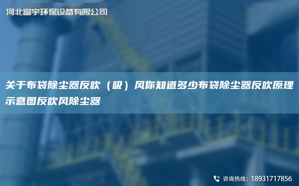 關于布袋除塵器反吹（吸）風你知道多少布袋除塵器反吹原理示意圖反吹風除塵器