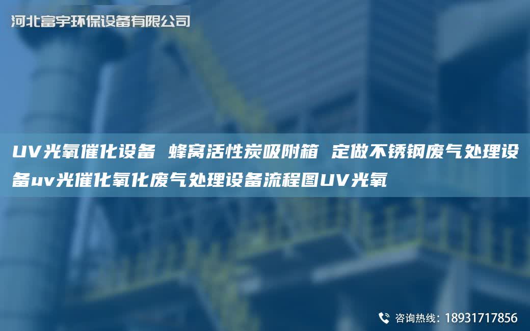 UV光氧催化設備 蜂窩活性炭吸附箱 定做不銹鋼廢氣處理設備uv光催化氧化廢氣處理設備流程圖UV光氧