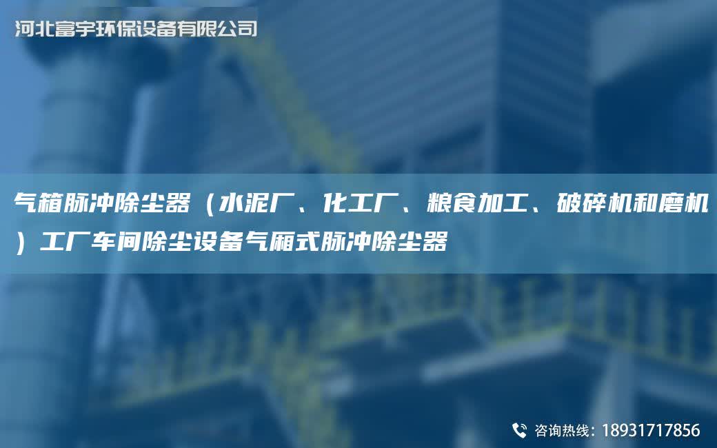 氣箱脈沖除塵器（水泥廠、化工廠、糧食加工、破碎機和磨機）工廠車間除塵設備氣廂式脈沖除塵器