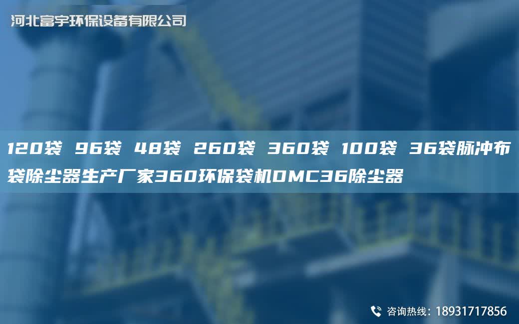120袋 96袋 48袋 260袋 360袋 100袋 36袋脈沖布袋除塵器生產廠家360環保袋機DMC36除塵器