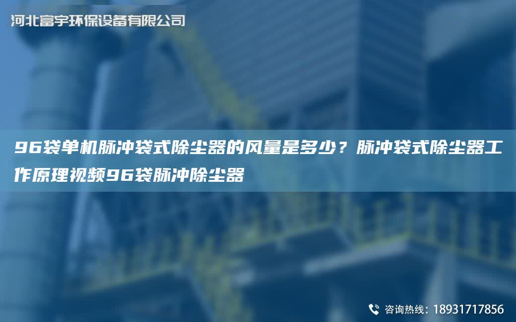 96袋單機脈沖袋式除塵器的風量是多少？脈沖袋式除塵器工作原理視頻96袋脈沖除塵器