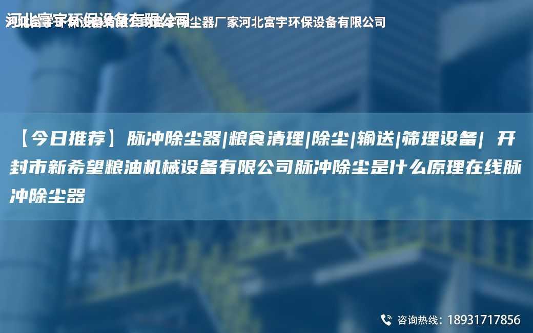 【今日推薦】脈沖除塵器|糧食清理|除塵|輸送|篩理設備| 開封市新希望糧油機械設備有限公司脈沖除塵是什么原理在線脈沖除塵器