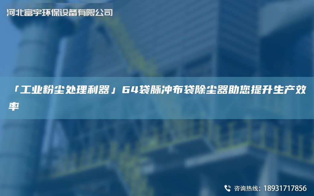 「工業(yè)粉塵處理利器」64袋脈沖布袋除塵器助您提升生產(chǎn)效率