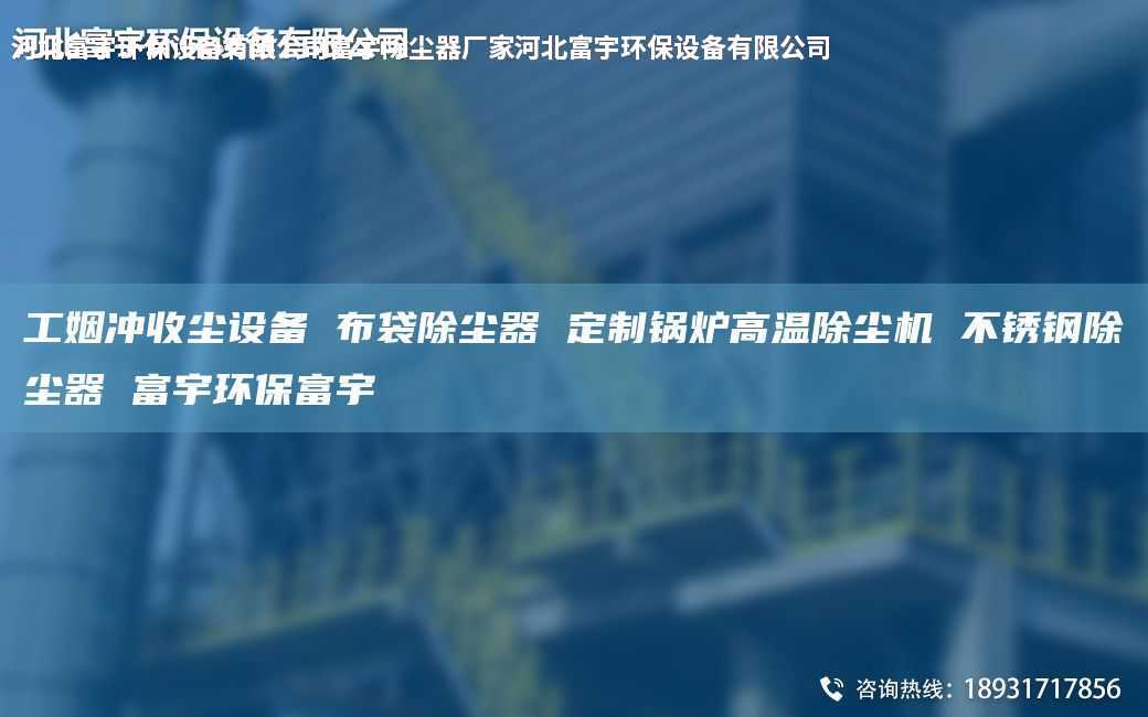 工姻沖收塵設備 布袋除塵器 定制鍋爐高溫除塵機 不銹鋼除塵器 富宇環保富宇