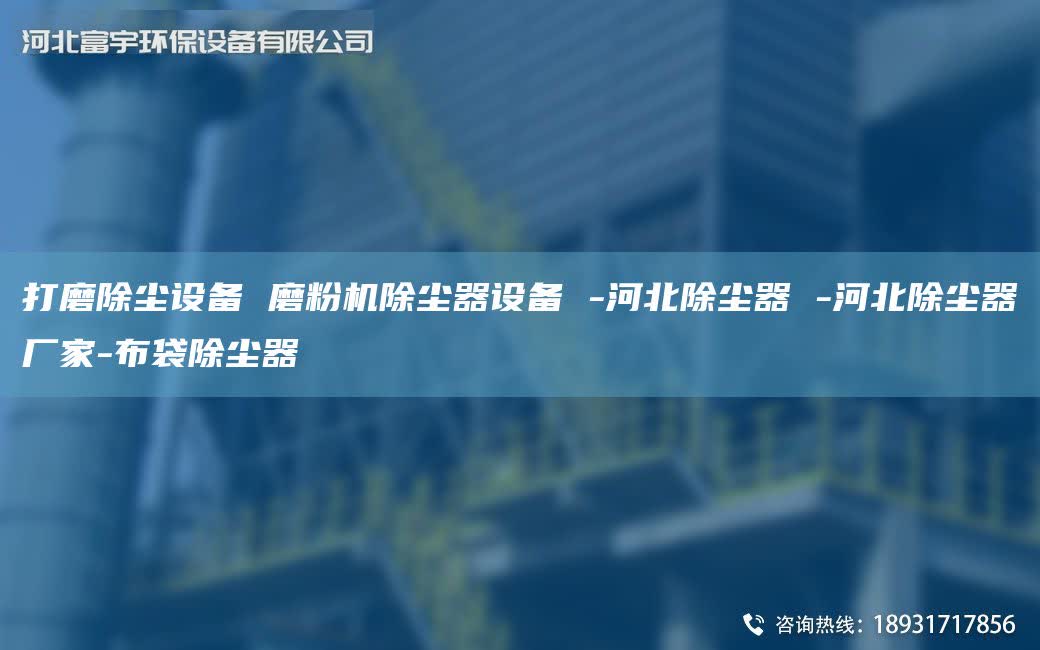 打磨除塵設(shè)備 磨粉機(jī)除塵器設(shè)備 -河北除塵器 -河北除塵器廠家-布袋除塵器