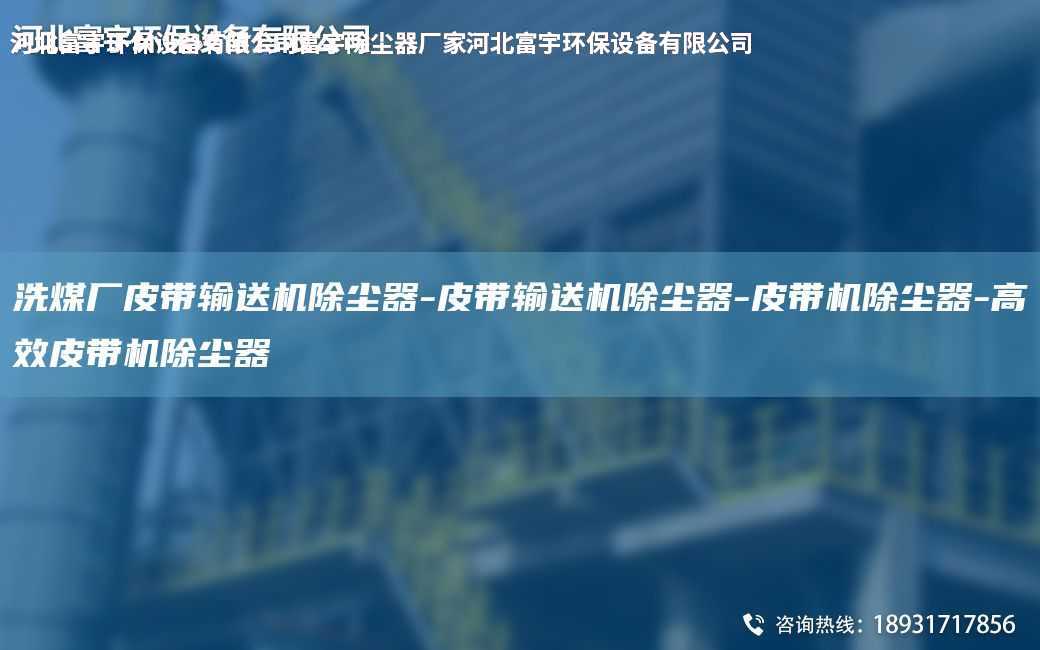 洗煤廠皮帶輸送機除塵器-皮帶輸送機除塵器-皮帶機除塵器-高效皮帶機除塵器