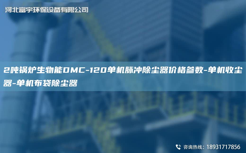 2噸鍋爐生物能DMC-120單機脈沖除塵器價格參數(shù)-單機收塵器-單機布袋除塵器